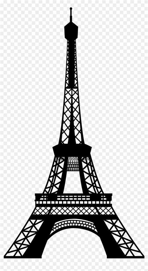 Eiffel Tower Silhouette Drawing Eiffel Tower Png Free Transparent