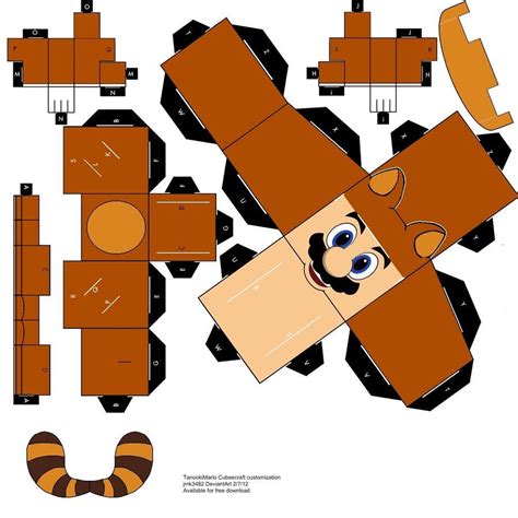 Tanooki Mario Papercraft Cubeecraft By Jmk3482 On Deviantart Mario