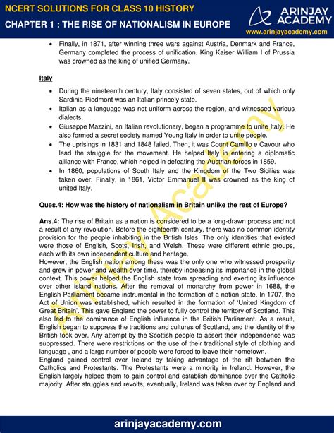 Ncert Solutions For Class 10 History Chapter 1 Arinjay Academy