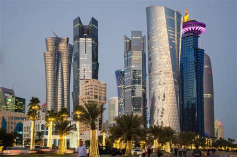 Doha At Blue Hour Qatar Stock Photo Image Of Exposure 115789608