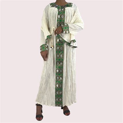 Habesha Dress Traditional Embroidered Ethiopian Clothing Etsy Uk Ethiopian Clothing