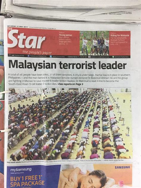 The star passiert 'ne inch malaysia erscheinende tageszeitung. photo Credit The Star · Rebuilding Malaysia