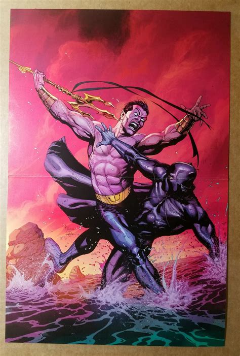 Black Panther 21 Namor Marvel Comics Poster By Gary Frank
