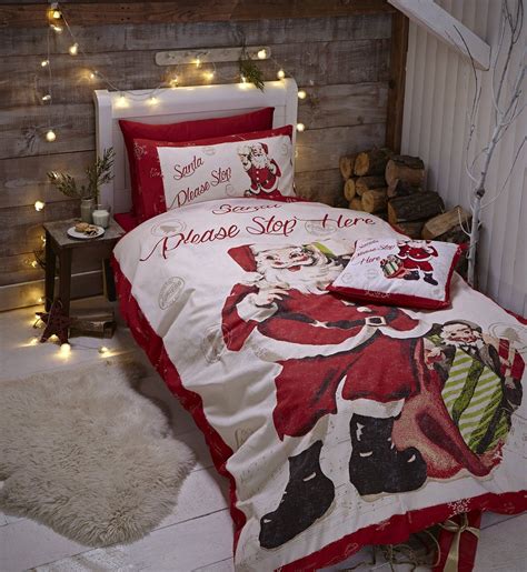 Christmas Xmas Bedding Childrens Duvet Cover Sets Bed Set Festive