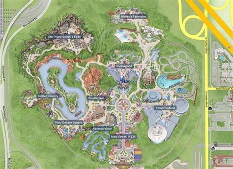 First Look At Star Wars Galaxys Edge Map For Disneyland Blog Mickey