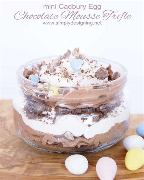 Mini Cadbury Egg Chocolate Mousse Trifle Simply Designing With Ashley