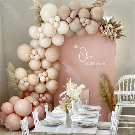 6 16ft Beige Balloon Garland Kit Diy Boho Balloon Arch Wedding Etsy