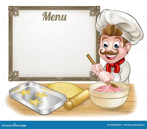 Pastry Chef Cartoon Vector Clipart Cartoondealer Com