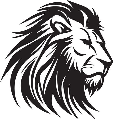 Black And White Lion Logo Lion Sticker Lion Tattoo 21188166 Vector