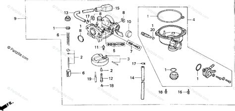 I started my vehicle (2000 honda passport 4wd ex 3.2l v6) and started to drive when the engine cut off, but left all electrical on.when i tried to restart, it would it isn't made by honda, but by gm/isuzu. Honda ATV 2000 OEM Parts Diagram for CARBURETOR ...
