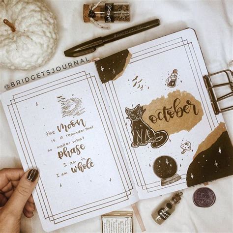 72 Coolest Bujo Cover Pages Ideas For October