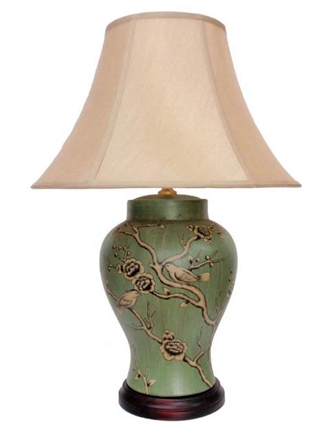 Chinese Porcelain Lamp In Green In 2020 Table Lamp Ceramic Table Lamps