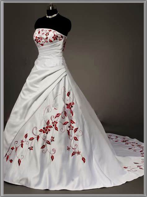 There are several countries that wear a traditional red dress for weddings. Strapless Red and White Wedding Dresses for Sexy and ...
