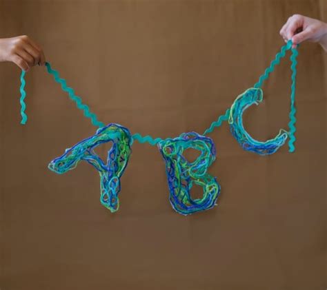 String Letters An Alphabet Craft With Game Ideas For Kids