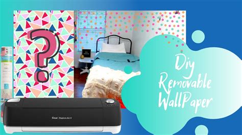 Cricut Crafts To Make From Home Diy Removable Wallpaper Youtube