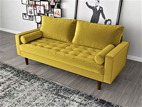 Container Furniture Direct S5459 Mid Century Modern Velvet Upholstered