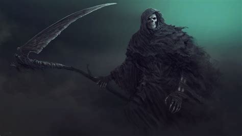 Grim Reaper With Wings Wallpaper Aesthetic Wallpapers