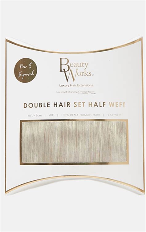 Beauty Works Double Hair Set 18 Inch Iced Blonde Prettylittlething