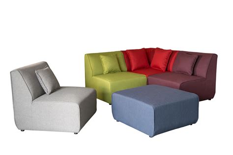 Ou pour un canapé avec des éléments d'angle que vous disposerez en u. Canapé d'angle modulable contemporain en tissu multicolore ...