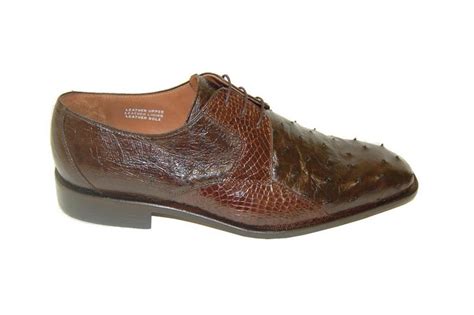 Mens Styling Exotic Leathers Ostrich Shoes