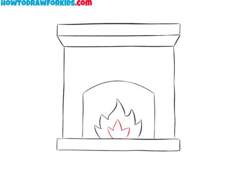How To Draw A Fireplace Easy Drawing Tutorial For Kids