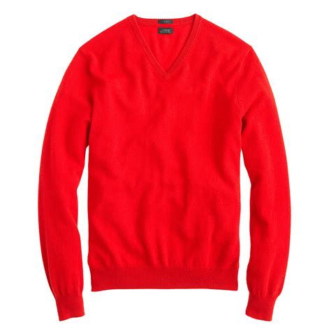 Jcrew Slim Italian Cashmere V Neck Sweater In Red For Men Lyst