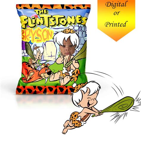 Flintstones Rice Krispies Treat Flintstones Party Favor Etsy