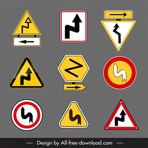 Traffic Signs Vectors Free Download 11968 Editable Ai Eps Svg Cdr