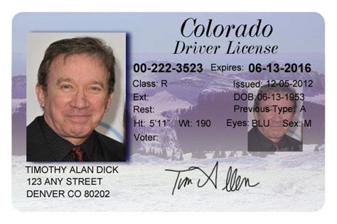 Colorado Drivers License Editable Psd Template Download 500