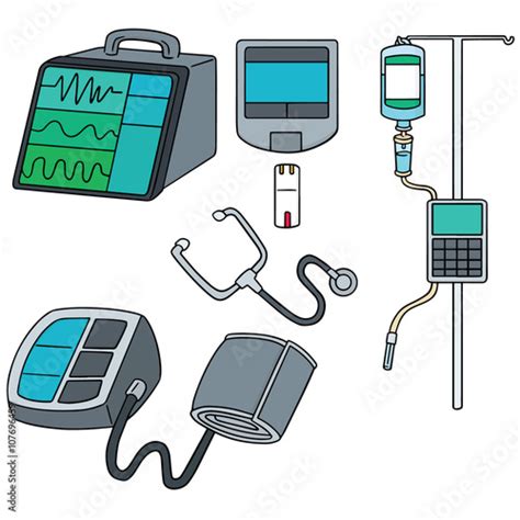 Vector Set Of Medical Device Stock Image And Royalty Free Vector