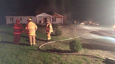 Firefighters Respond To A House Fire In Mt Morris Township
