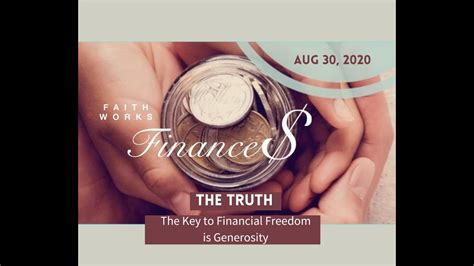 A life of intimacy with christ, victory over sin, and effectiveness in personal ministry. The Truth: The Key To Financial Freedom Is Generosity - YouTube