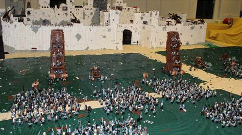 Insane Lego Lord Of The Rings Minas Tirith Battle 120