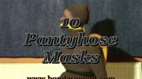 Bondasement Pantyhose Encasement 10 Pantyhose Mask
