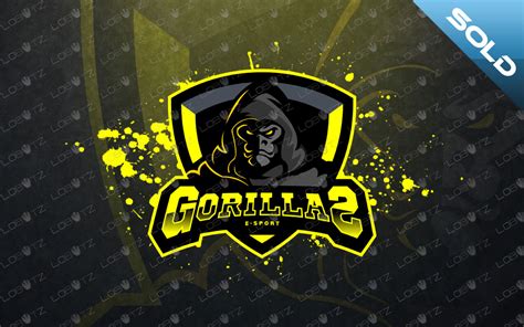 Gorilla Esports Logo Premade Gorilla Mascot Logo For Sale Lobotz Ltd