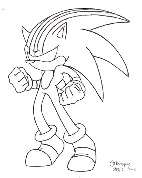 Darkspine Sonic Free Coloring Pages
