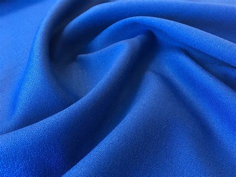 Worsted Wool Crepe Royal Blue Stonemountain And Daughter Fabrics