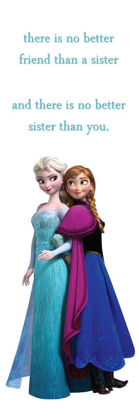 There Is No Better Friend Than A Sister Graphic Quote With Elsa