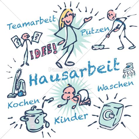 Kostenlos für dich zum download. Strichmännchen und Hausarbeit - Lizenzfreies Bild ...