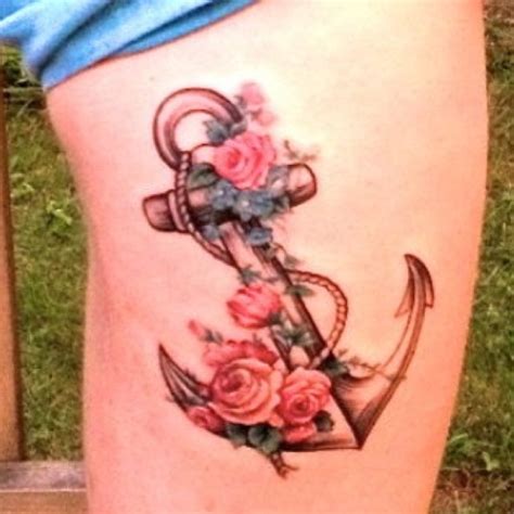Maybe you would like to learn more about one of these? Anchor tattoo with flowers, but I maybe sunflowers instead ...