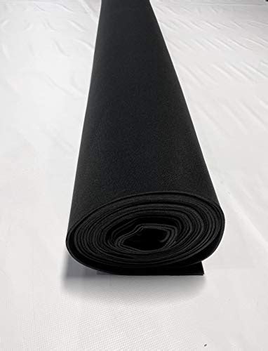 Black Auto Headliner 316 Foam Backing Fabric Material 120 X 60