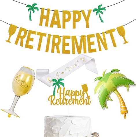 Buy Beach Retirement Party Decorations Happy Retirement Party Banner