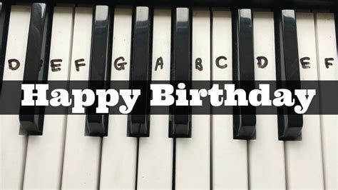 This guitar lesson shows my easy arrangement of the famous traditional song that is traditionally sung to celebrate the anniversary of a person's birth. Happy Birthday | Easy Keyboard Tutorial With Notes (Right ...