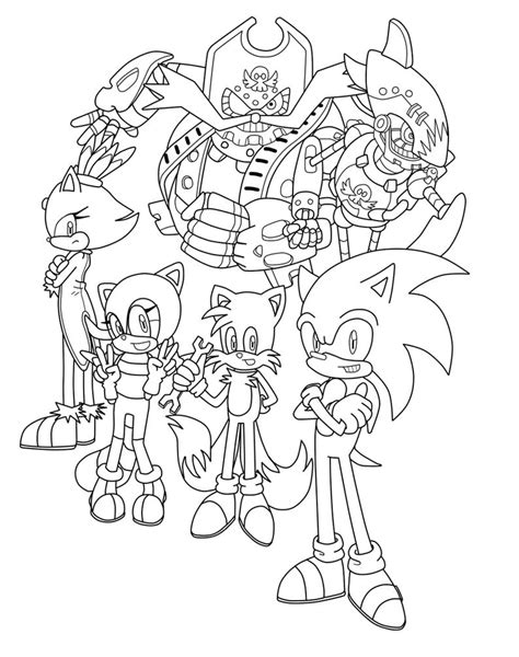 Sonic The Hedgehog Boom Coloring Pages Free Colouring Page For Kids