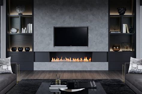 Our fireplace design consultants helped turn this customer's dreams into a reality. All Ablaze - Keep The Home Fires Burning With a Linear ...