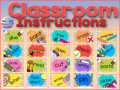 Classroom Instruction Posters Or Cards Teaching Resources