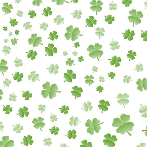 St Patricks Day Digital Paper Irish Shamrock Clover Etsy St