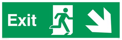 Exit From Safety Sign Supplies