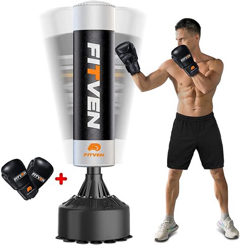 Punching Bag With Stand Freestanding Heavy Boxing Bag With Suction Cups
