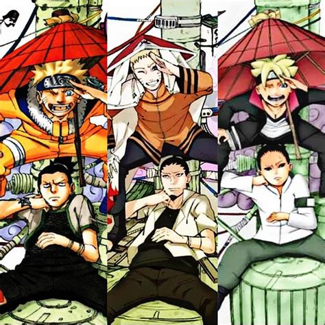 Shikamaru And Naruto Shikadai And Boruto ⠀ This Picture Is So Cute Cant